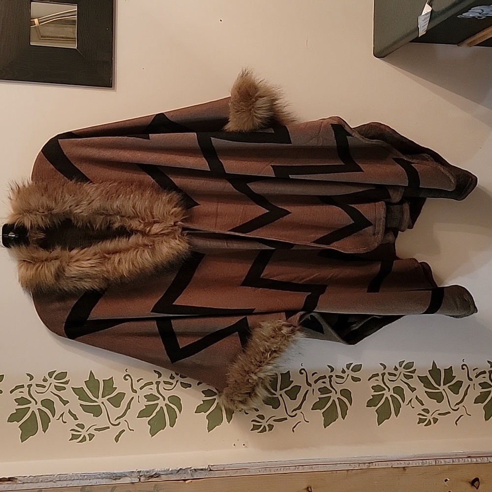 NWT knit poncho